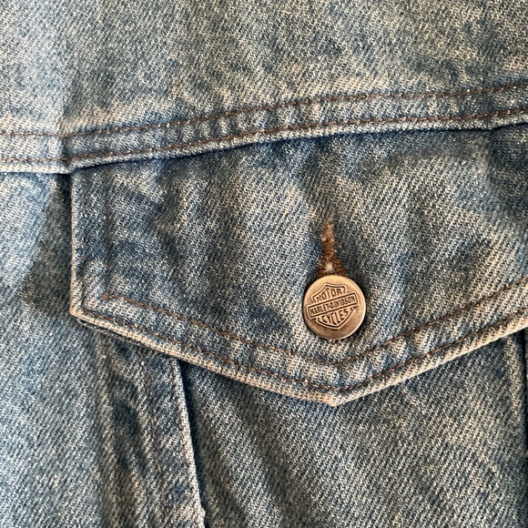 VINTAGE Harley-Davidson Eagle Emblem Fringe Vest 2XL - Picture 6 of 6